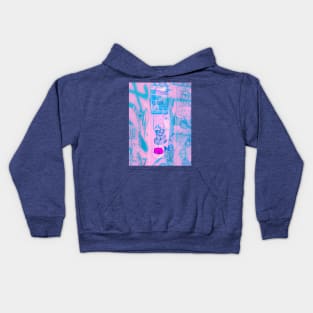 Street Art Soft Pink Blue NYC Graffiti Kids Hoodie